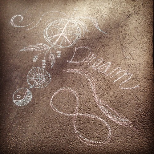 Chalking up my driveway :)