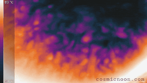fuckyeahphysica: Flow galleria (#4): Hot water under Thermal camera Water when heated in a pan from 
