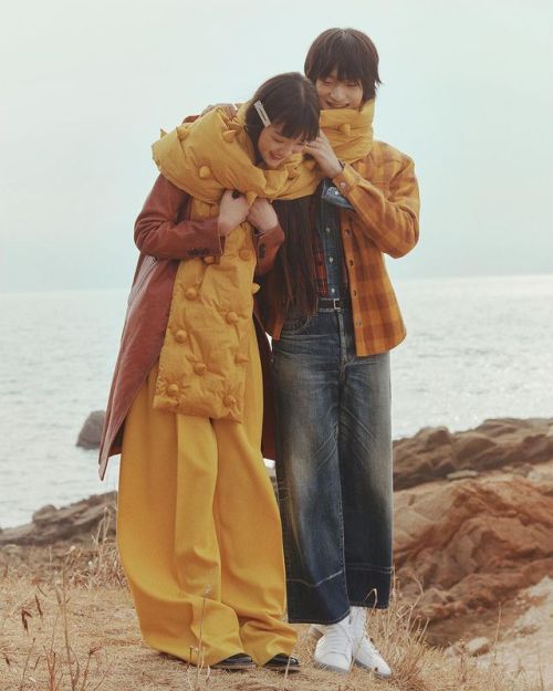 Modelsof-Color:  Bomi Youn And Seungchan Lee By Shin Ae Kim For Singles Korea Magazine