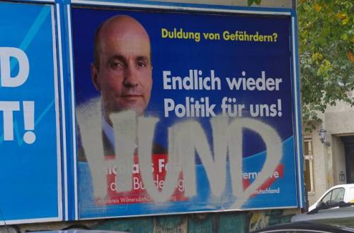 Just a small selection of the AfD (‘Alternative for Germany’, a far-right populist party) billboards