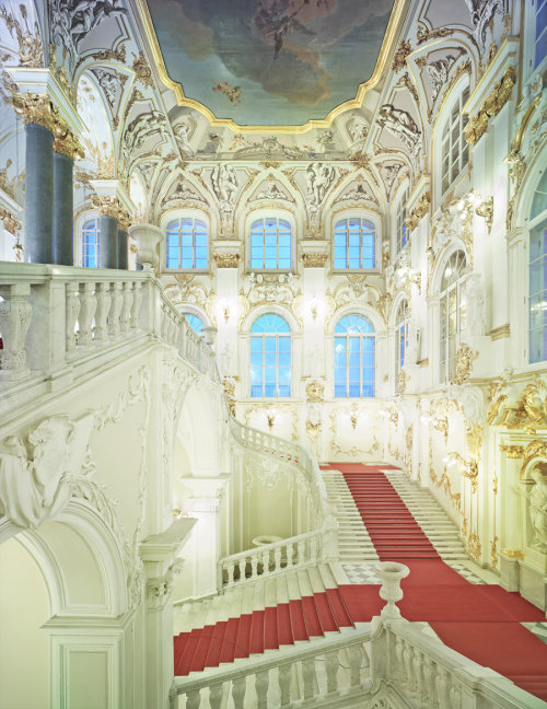 blue-voids:  David Burdeny - Jordan Stairs I & II, State Hemitage, St Petersburg, Russia, 2014 