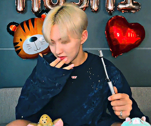 Hoshi Burning His Sweater And Smelling It