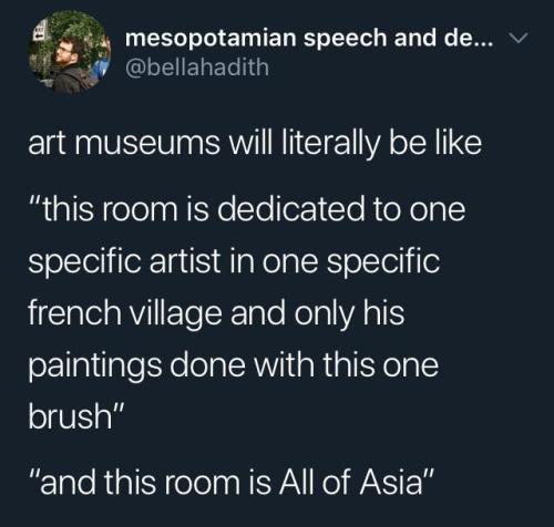 This raised the question for me of how museums are in Asia. I assume that it&rsquo;s the opposit