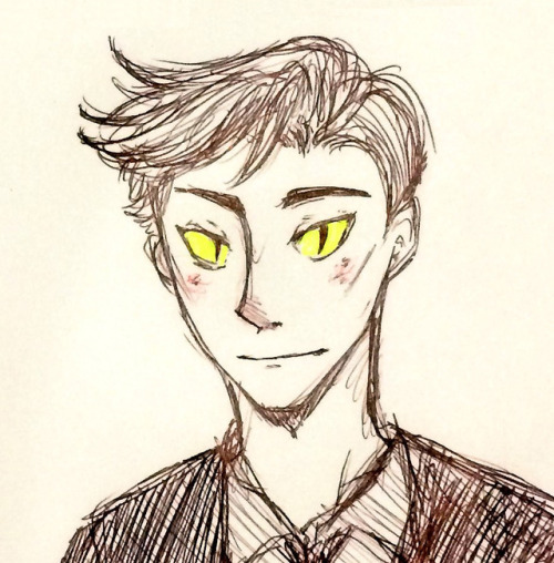 quadronegro:i like to think about aziraphale blushing when seeing crowley