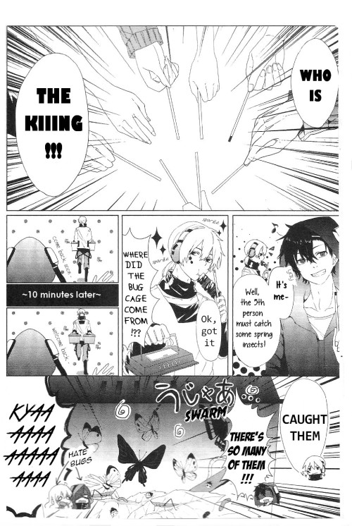 pyralisa:  1st post eveer! As a huge fan of KagePro, I decided to single-handedly translate and typeset SPRING anthology! (raws from here) AAAND here it is! First in line: Minaduki’s “Spring Searching Game” *sigh of relief* 11 to go~ please forgive