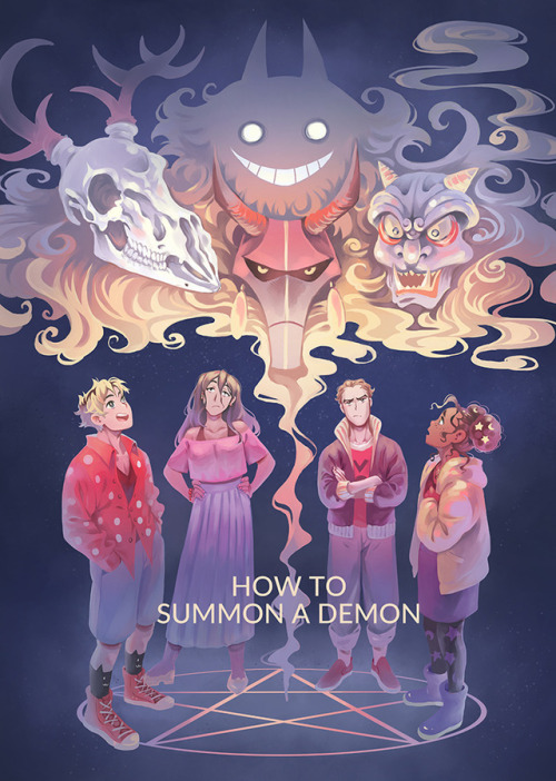 miyuliart:My new webcomic Demon Studies has launched!!!It’s about four students who get to study dan