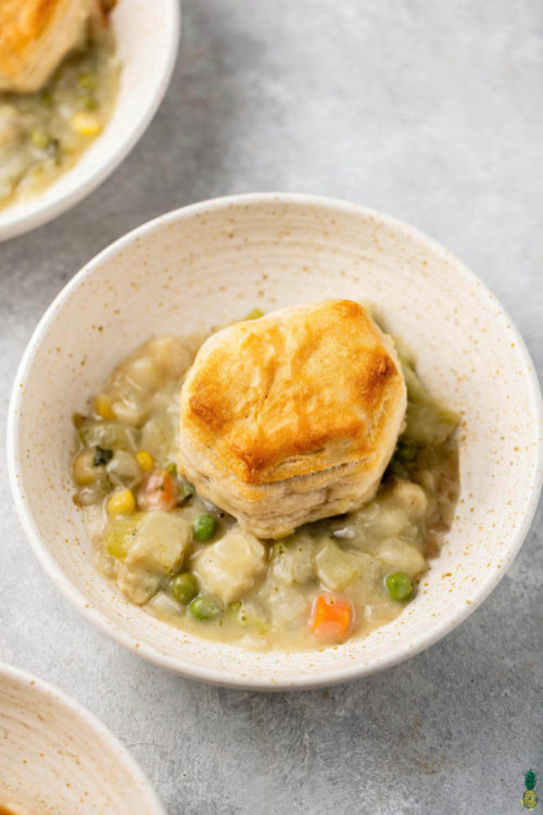 Skillet Biscuit Pot Pie / Recipe