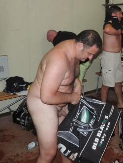 rugbyplayerandfan:  Rugby players, hairy chests, locker rooms and jockstraps Rugby Player and Fan 