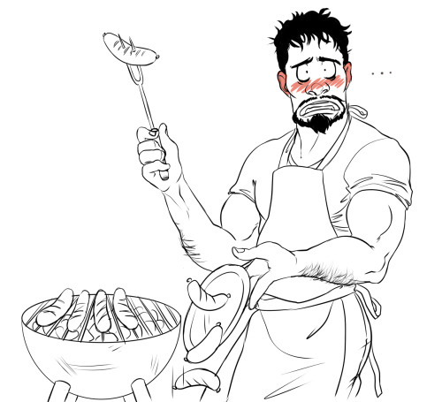 tmirai-art:  That one family bbq where Jack succeeded in eliminating himself. You have no one to blame but yourself, Gabe. Bonus: 