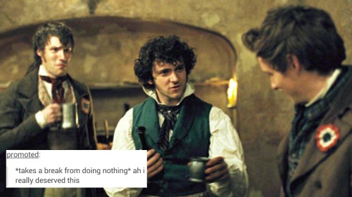 princemoony:Grantaire’s life told through tumblr posts.