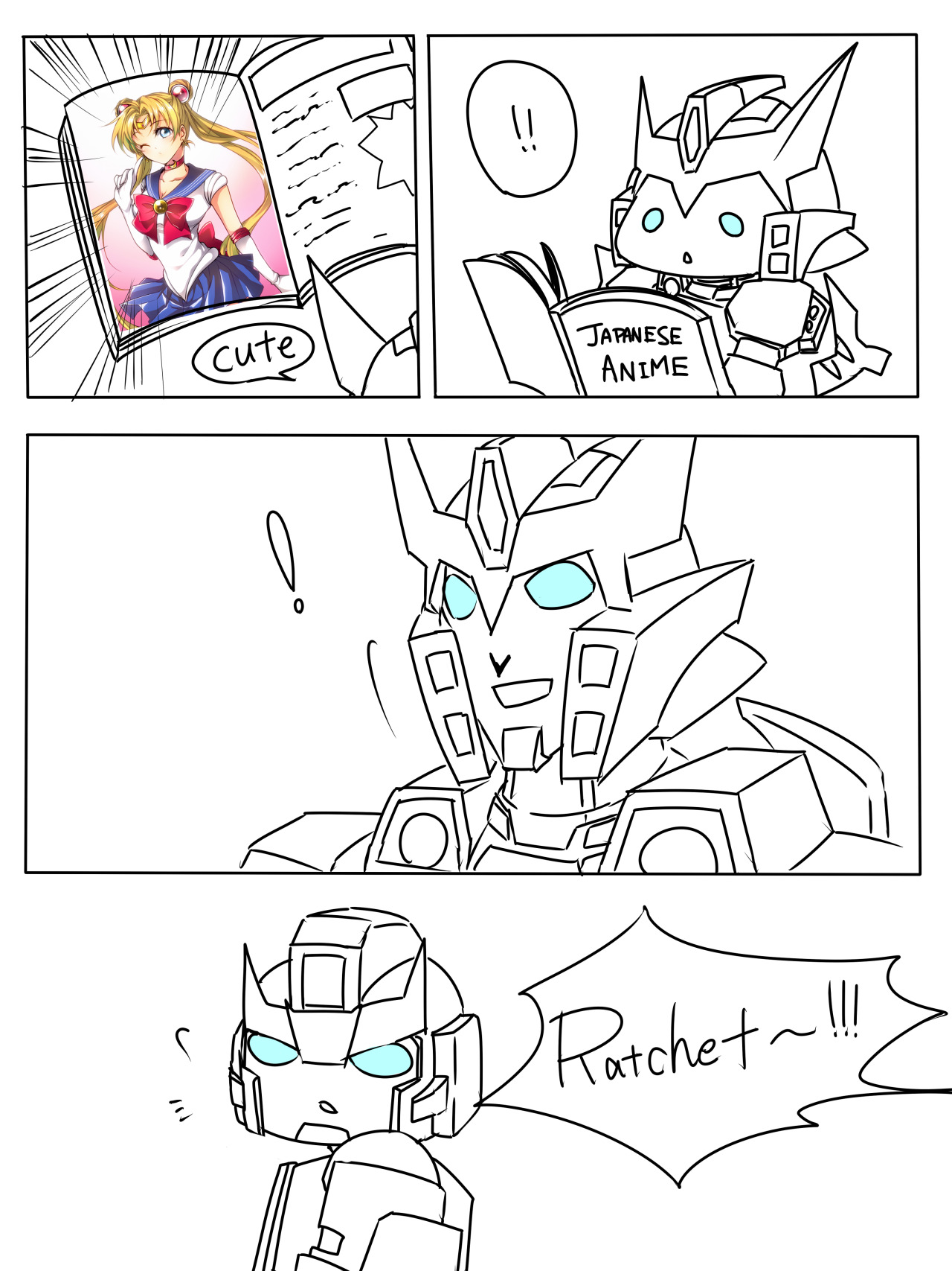 enrai999:  今日のらくがき。today doodle.Ratchet do not like.（illustrations