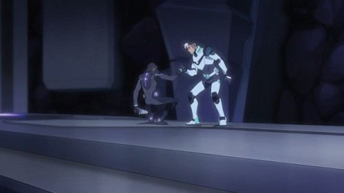 bosstoaster:ace-pidge:paladin-pile:ace-pidge:Fake Shiro: Pulls Keith up by his injured arm, subseque