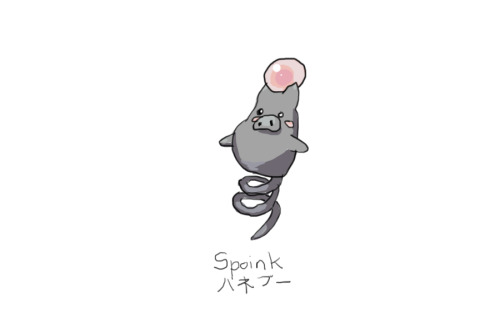 Drew Pokemon With My Left Hand, Spoink, Photoshop