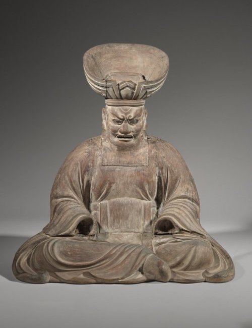 Brooklyn Museum: &lsquo;Emma-Ō&rsquo; (Wood with gesso and traces of polychrome and inlaid g