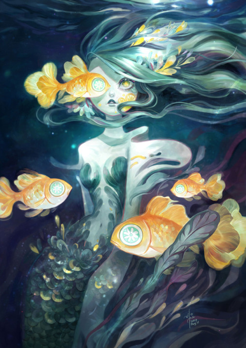 sillyjellieart:  I Spy (again), with my little eye.Having trouble uploading a high quality working gif here, so for a better wip video, please check out my ArtStation.https://www.artstation.com/artwork/rwAmL