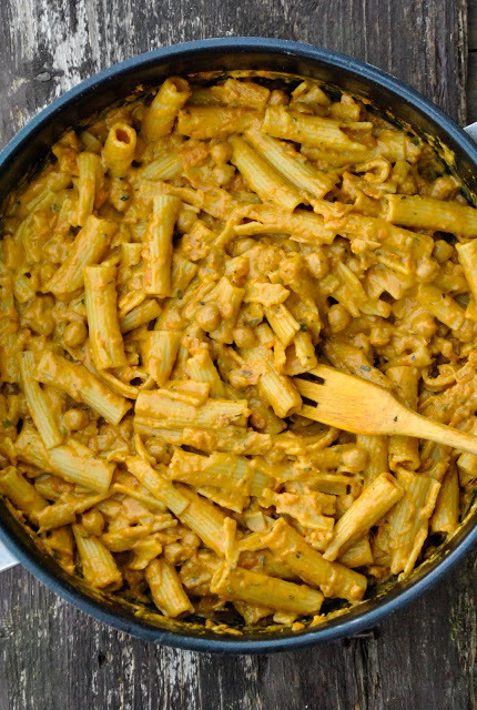 veggie pasta w/chickpeas