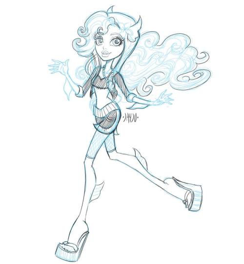 My Lagoona Blue WIP drawing from a couple of years ago for Mattel. #lagoona #lagoonablue #jayju #mon