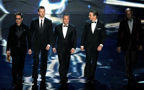 The Avengers cast assembled at the 2013 Oscars