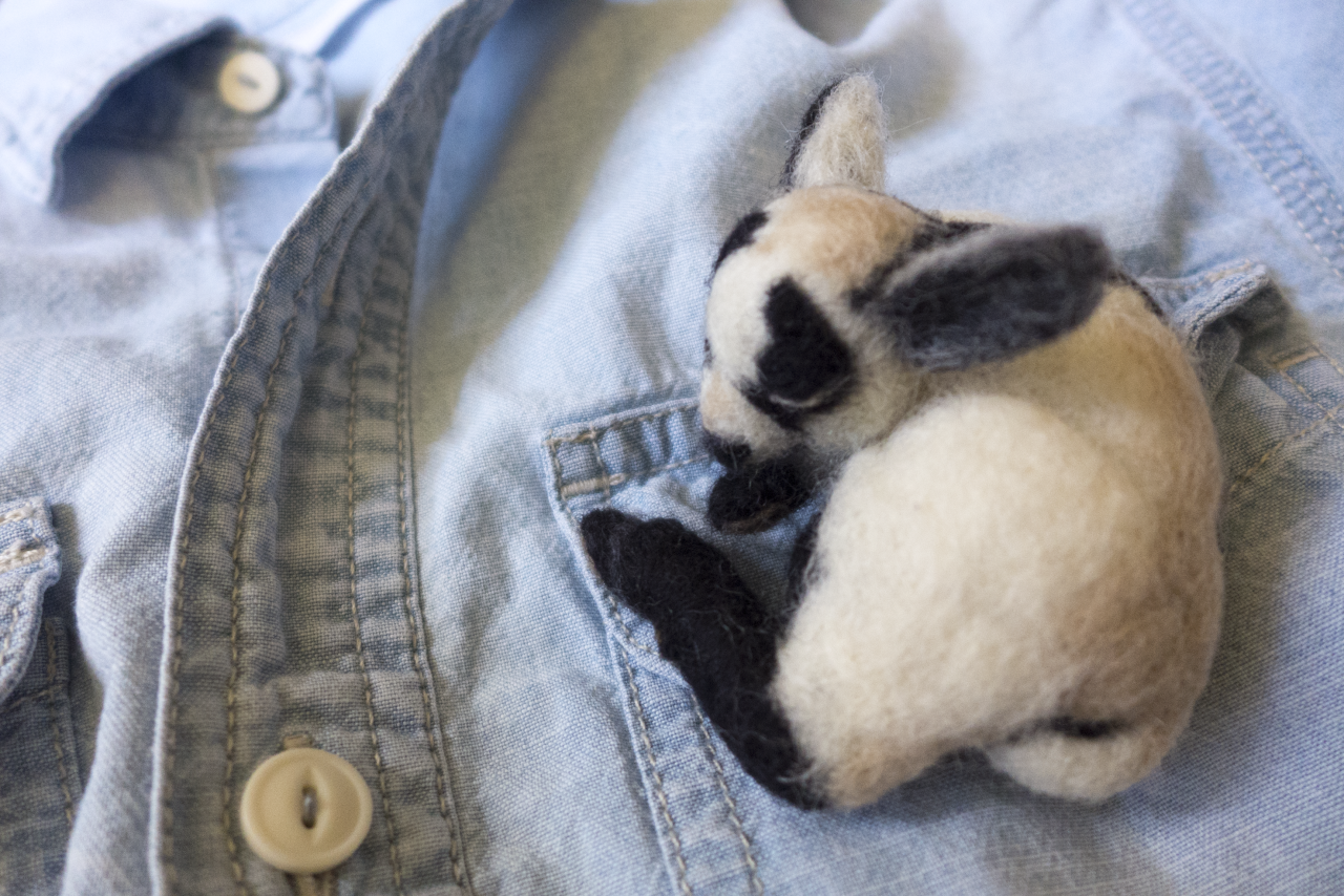 babygoatsandfriends: nitwitoddments:   Goat kid brooch available in my Etsy shop