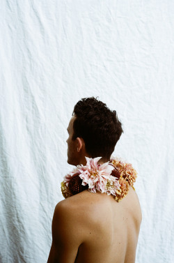 mallowtree:  digbicks:  Photographer Parker Fitzgerald (on Tumblr) and floral designer Riley Messina in the artistic collaboration: Overgrowth.  Inspired by a pursuit of beauty, Riley combines classically thoughtful botanical designs with Parker’s