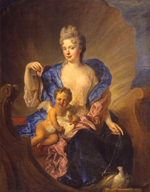 centuriespast: The Countess von Cosel and Her Son as Venus and Cupid Date: circa 1712-1715 Artist: F