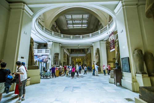 Interior of the Cairo Museum Interior of the main hall of the Museum of Egyptian Antiquities (Egypti