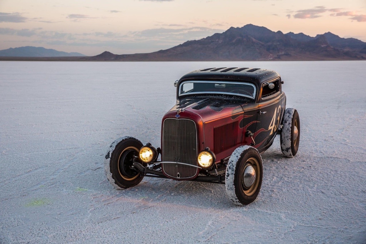 hotrodzandpinups: Morning on the flats