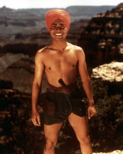 Sabu in a publicity still from The Thief of Bagdad, a film Michael Powell co-directed. Sabu, an imme