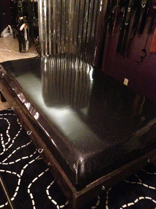 Midnight upholstery in the garden of good and evil. Isn’t it sexy? I have My slaves working th