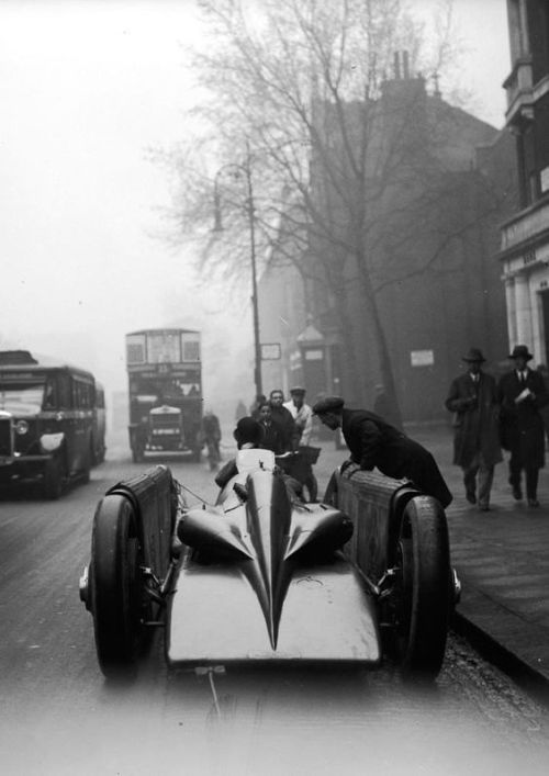 The Golden Arrow, a car that, in the 1920s, got the highest land speed ever recorded at 231 mph. 