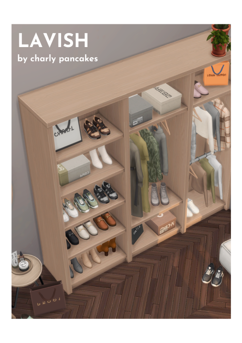 charlypancakes: lavish - stuff packhello everyone!i wanted to make a walk-in closet ever since dream