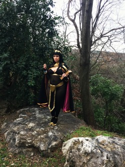 chelbunny:  Some updated shots of my Tharja cosplay from Ikkicon yesterday. I love how these came out! The weather was perfectly gloomy, too &lt;3