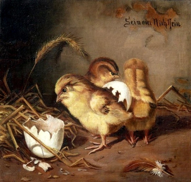 despazito:antiqueanimals:Sein oder nicht sein (To be, or not to be), Gustav Süs (1823-1881)via