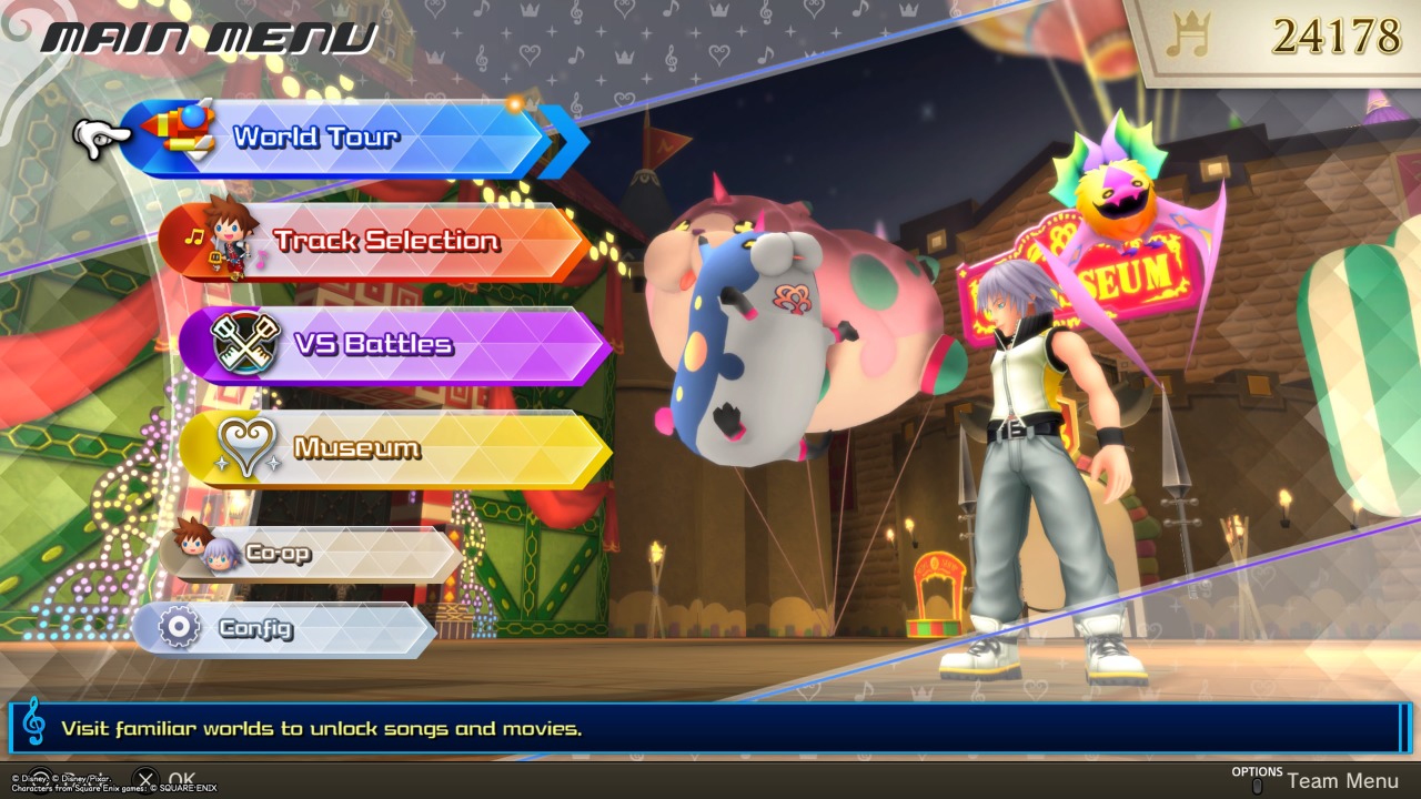 Team Menu/ Items - Kingdom Hearts: Melody of Memory Walkthrough