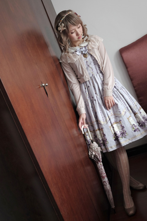 A rainy day in Shanghai. A day for soft, subtle colors <3Dress: Antique Violet from Innocent Worl