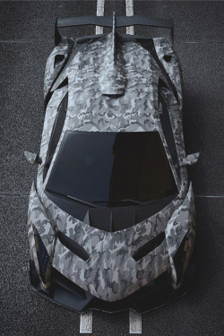 carbonandfiber:  Camo Lamborghini Veneno