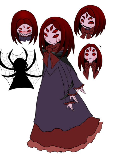 Designed a secret AU MuffetHer name is going to be Murder Muffet for nowI’m not sure about the colou