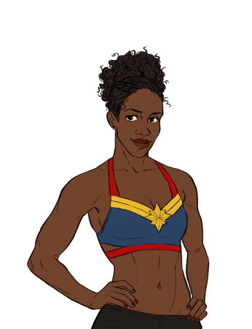 illustratedkate:  For years I’ve dreamt of having sports bras modelled off my favourite Marvel superhero suits and If I can ever figure out how, I’d love to have these made up!  