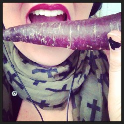 Purple Carrot! Yum! #Purplecarrot #Purple #Yum #Weirdfoods 