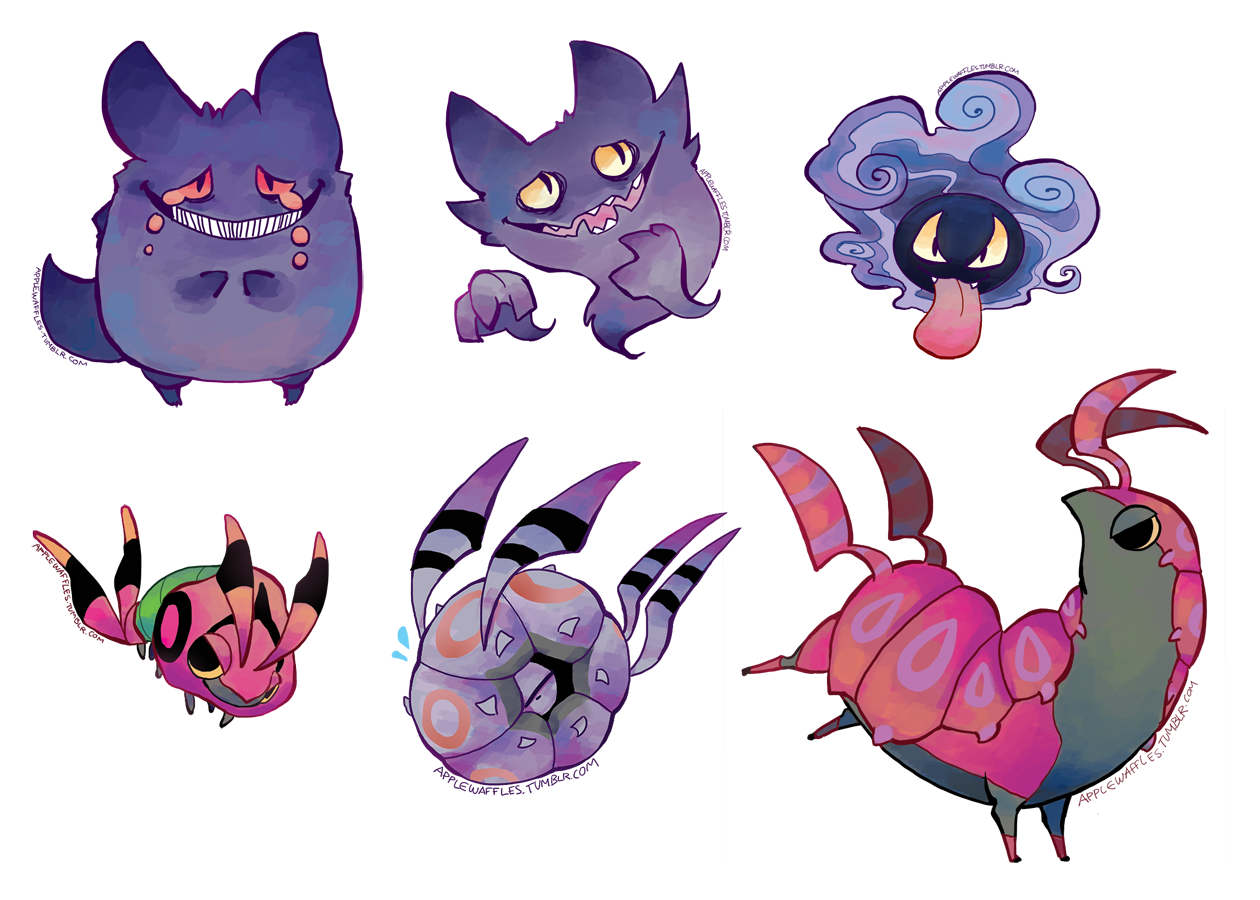 bulbagarden:  Pokemon Stickers 14 by ~Applewaffles 