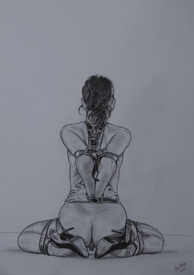 daddysfucktoys:  Drea Morgan by Lew Rubens Drawing by Pedro Konijn (daddysfucktoys) 