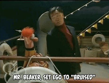 wilwheaton: adventurelandia:  “Mr. Beaker, set ego to ‘Bruised’“. George