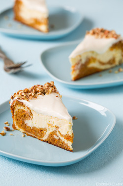 foodishouldnoteat:  Carrot Cake Cheesecake