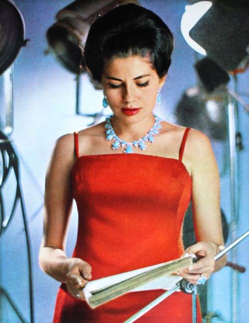 Princess Soraya (Esfandiary-Bakhtiari) of Iran, photo Sam Levin, Paris Match February 1964