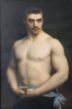 langoaurelian:   Portrait of the Athlete Maurice Deriaz, 1907 ~ Gustave Courtois 