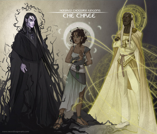 nkjemisin: mselectricity: Nahadoth, Yeine, and Itempas (not my work) @cypheroftyr was able to find t