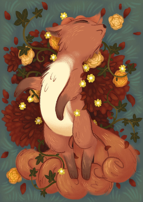 briarbones:I’m on a vulpix roll. Vulpix Noir will be available as a print at Brisbane Supanovafacebo
