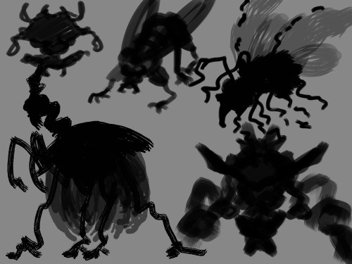 I spent my entire day doing bug silhouettesHelp me