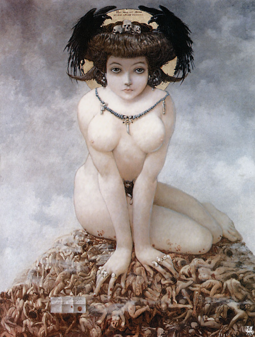 wonderingaesthetic:“Elle” (1905) by  Gustav Adolf Mossa, 1883–1971