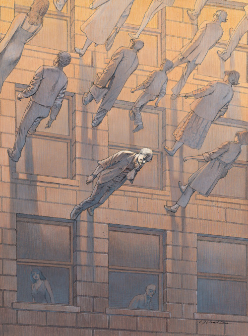 François Schuiten (Belgian, b. 1956, Brussels, Belgium) - Illustration from series Les Cités Obscure